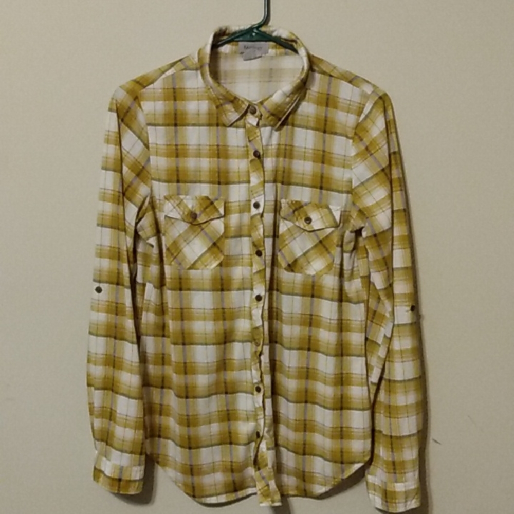 Yellow Passport Flannel Size L